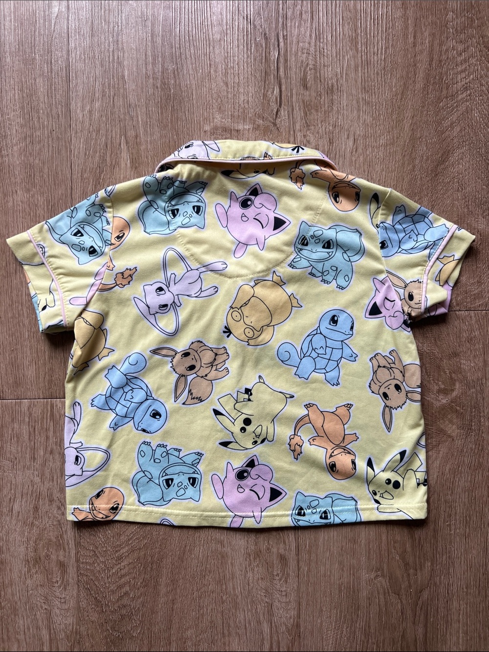 Pokemon Girls Matching Summer Pajamas with Multicolor Character Prints Size 6 - Picture 7 of 10
